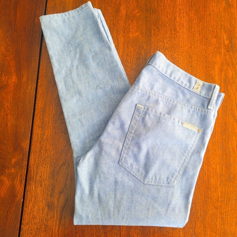 7 For All Mankind Men's "The Straight" Light Wash Jeans Size 32/28